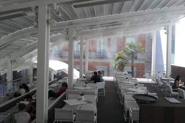 Hê thống phun sương Hawin được sử dụng ở quán café Lê Na tại Quận 1